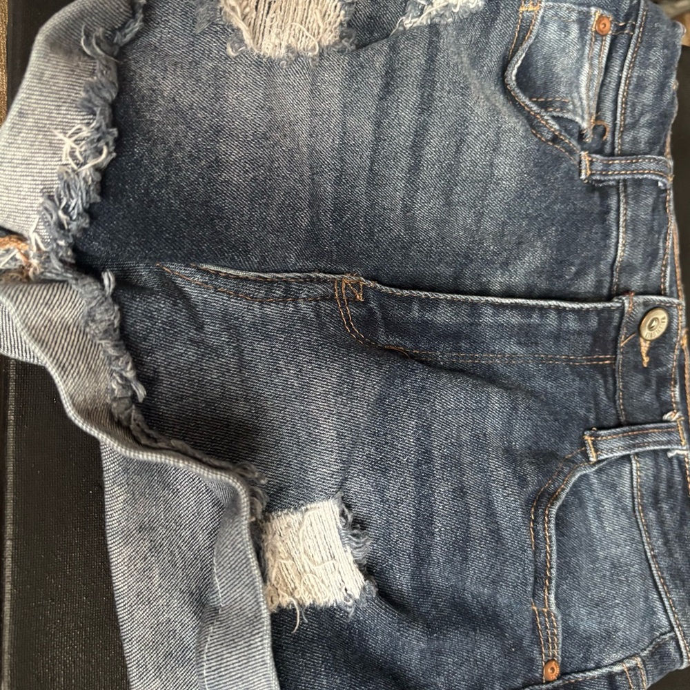 Wallflower Blue Straight Cut Jeans with Distressed Details